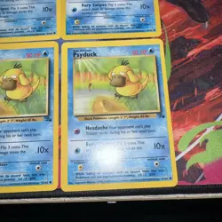 Pokemon Psyduck #53/62 Fossil Common Vintage Lot of 4 Cards Non Holo 1999 LP - Image 5