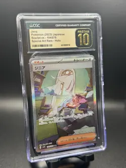 CGC PRISTINE 10 Jacq Pokemon (2023) Japanese Scarlet ex - 104/078 Special AR - Image 1