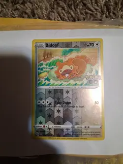 (See Desc) Bidoof And Numel Peel Away Ditto Card From Pokemon Go Set - Image 2