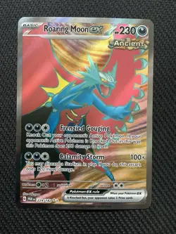 Roaring Moon EX (229/182) - SV04: Paradox Rift - Holo Rare Pokemon Card - NM - Image 1