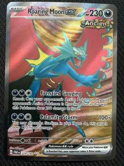 Roaring Moon EX (229/182) - SV04: Paradox Rift - Holo Rare Pokemon Card - NM - Image 2
