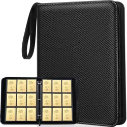 Trading Card Binder,9-Pocket Baseball Card Binder Holds 720 Cards with 40 Rem... - Image 1