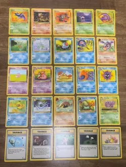 Fossil Pokemon Card Lot! 25 Fossil Set Cards - No Duplicates - Lightly Played - Image 1