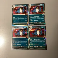 Pokemon Team Rocket's Honchkrow 127/217 Stage 1 Holo Lot of 4 Cards. ASC Set. - Image 1