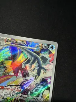 Pokemon TCG Baxcalibur Card 210/193 IR ERROR/MISCUT SEE PICS Paldea Evolved 2023 - Image 4