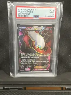 Pokemon Darkrai EX TCG Full Art Card 118/122 XY Breakpoint PSA 9 - Image 1