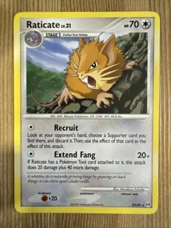 Raticate Platinum Arceus Pokemon Card 29/99 LP - Image 1