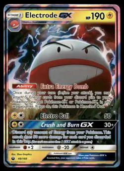 Pokemon Cards Electrode GX 48/168 Celestial Storm Holo Rare GX NM - Image 1