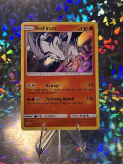 Pokemon Card TCG Reshiram Shining Legends 14/73 Holo Rare 2017 NM MEAR MINT - Image 1