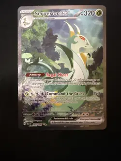 Pokemon TCG Serperior EX Sir 164/086 Black Bolt English Card Near Mint Condition - Image 2