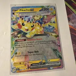 Pokemon TCG Pikachu EX Double Rare Holo Card 057/191 Surging Sparks - Image 1