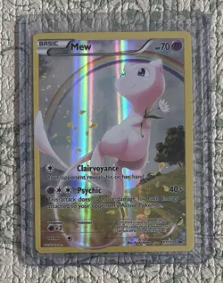 Mew FULL ART ULTRA RARE Pokemon Mythical Collection Promo XY110 Holo - NM/LP - Image 1