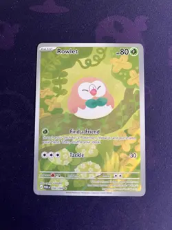 Mega Evolution: Perfect Order Rowlet 90/88 Illustration Rare Pokemon Card - NM - Image 1