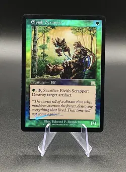 Magic The Gathering Onslaught ELVISH SCRAPPER Foil Green Uncommon Creature - Image 3