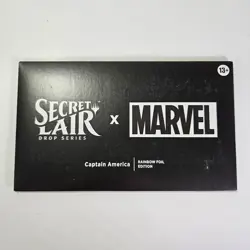 MTG Secret Lair x Marvel Captain America Rainbow Foil Sealed - Image 1