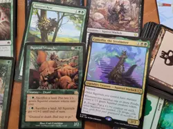 Custom Commander MTG Deck Magic = Green and Black **SQUIRRELS** Tribal Warlock - Image 1