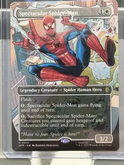 Spectacular Spider-Man (Borderless) MTG Marvels Spiderman #0014 Regular Rare - Image 1