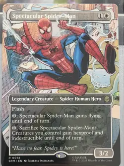 Spectacular Spider-Man (Borderless) MTG Marvels Spiderman #0014 Regular Rare - Image 3
