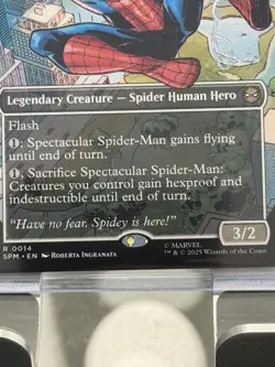 Spectacular Spider-Man (Borderless) MTG Marvels Spiderman #0014 Regular Rare - Image 4