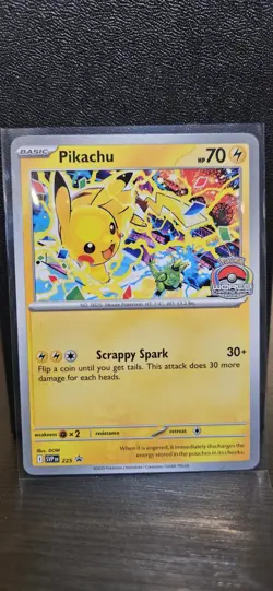 Pokemon Pikachu Promo 2025 World Championships SVP EN 225 Stamped Worlds - Image 1