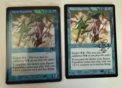 2x Foil Faerie Squadron (1 Regular) Invasion LP Free Shipping - Image 1