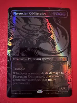 MTG - Phyrexian Obliterator (Oil Slick) - Phyrexia: All Will Be One Foil - LP - Image 1