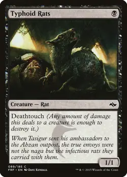 MTG Typhoid Rats ** Fate Reforged ** English (NM) - Image 1