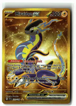 Miraidon ex ⭐ 253/198 Holo Hyper Rare Scarlet & Violet 2023 Pokemon NM - Image 1