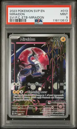 Miraidon Svi Pokemon Center ETB Black Star Promo SVP013 PSA 9 - Image 1