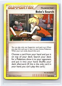 2007 Pokemon TCG - Mysterious Treasures Regular Bebe's Search 109/123 - Image 1