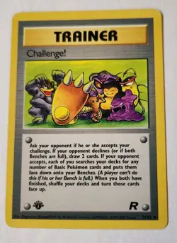Pokemon TCG Team Rocket Challenge! #74/82 1st Edition Trainer - Image 1