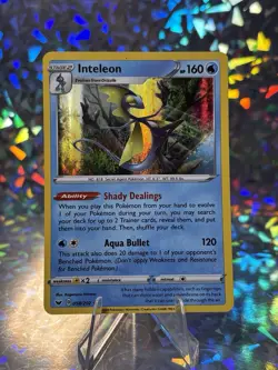 POKEMON INTELEON 058/202 SWORD & SHIELD RARE HOLO NEAR MINT - Image 1