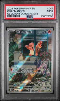 Charmander Obsidian Flames Pc Etb Pokemon Svp Sv Black Star Promo SVP044 PSA 9 - Image 1