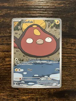 Pokemon TCG Stunfisk 118/086 SV11W: White Flare Holo Illustration Rare NM - Image 1