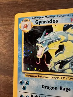 Pokemon Gyarados 7/130 Base Set 2 Holo LP - Image 2