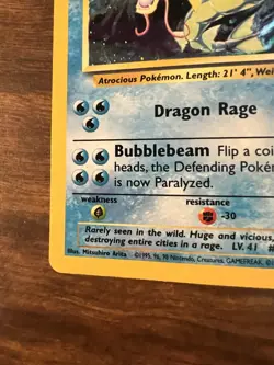 Pokemon Gyarados 7/130 Base Set 2 Holo LP - Image 5