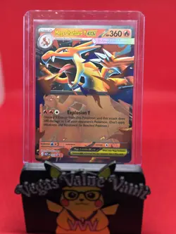 Pokemon TCG Mega Charizard Y ex 030 Me: Mega Evolution Promo Holo - Image 1