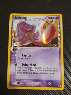Lickitung Delta Species - 19/101 - Pokemon Dragon Frontiers Reverse Holo Rare NM - Image 1