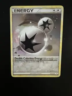 Double Colorless Energy 103/123 Pokemon - HeartGold and SoulSilver LP - Image 1
