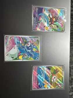 Rowlet, Litten & Popplio First Partner Illustration Collection Promo Set Pokemon - Image 1