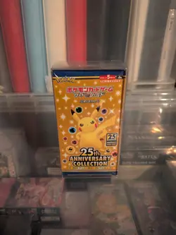 Pokemon 25th Anniversary s8a Japanese Booster Box + 1 promo pack & acrylic case - Image 2