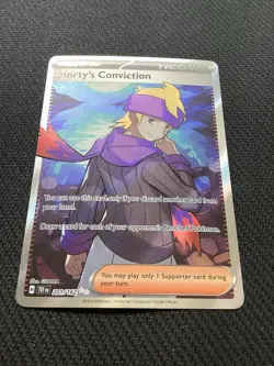 Morty's Conviction - 201/162 Ultra Rare Pokemon TCG SV05: Temporal Forces NM - Image 3