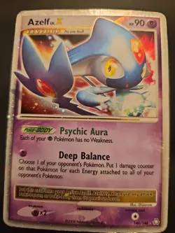 Pokemon TCG Azelf LV.X Legends Awakened 140/146 2008 - Image 1