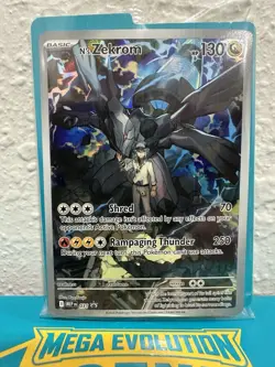 Pokemon N's Zekrom Mega Evolution Promo in sealed packaging - Image 1