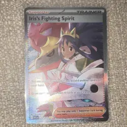 Pokemon Iris's Fighting Spirit Trainer Full Art Ultra Rare Holo 292/217 - Image 1