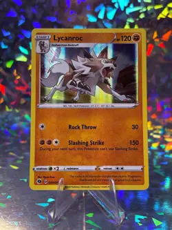 LYCANROC 030/073 HOLO RARE CHAMPION'S PATH POKEMON LP - Image 1