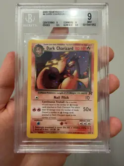 Pokemon Dark Charizard Holo 4/82 Team Rocket BGS 9 Mint - Image 1