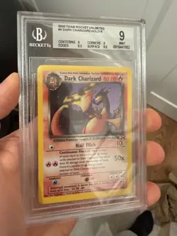 Pokemon Dark Charizard Holo 4/82 Team Rocket BGS 9 Mint - Image 3