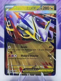 Mega Latias EX 100/132 Pokemon Me01: Mega Evolution Holo NM - Image 1