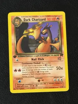 Pokemon Team Rocket 1st Edition Dark Charizard 21/82 Non-Holo NM - Image 1